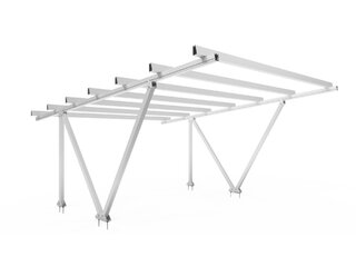 Carport pro dvě auta - 18 panelů