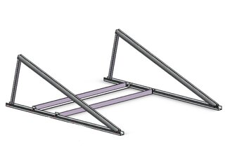 Nakloněná zátěžová konstrukce HQ-AR01 pro jeden FV panel 25°