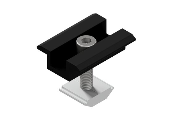 Středový úchyt SFS 30 mm černý